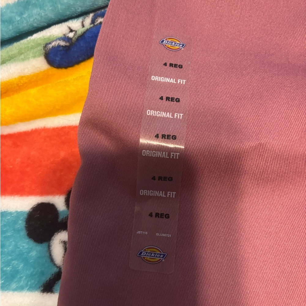 Dickies Straight Leg Work Pants Mauve Pink - Picture 7 of 8